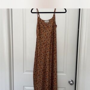 Dress Forum Brown Floral Midi Dress